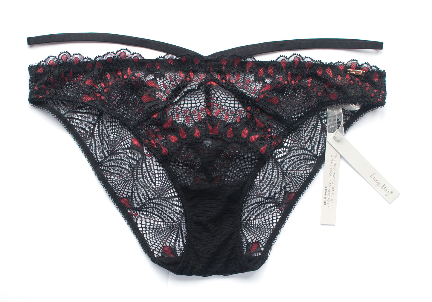 Black & red lace Lucy May Maybella Brief